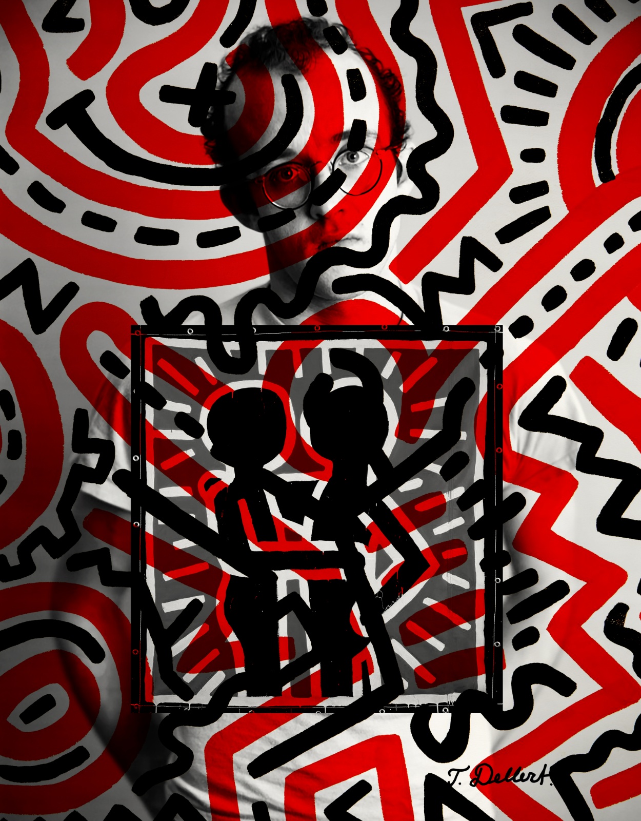 PORTRAIT OF KEITH HARING BY THOMAS DELLERT  copy